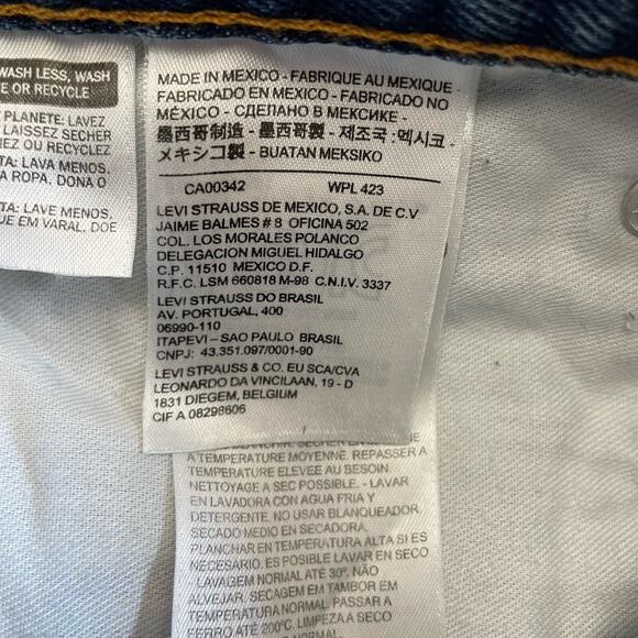 Levi’s 505 REGULAR FIT Jeans Big & Tall 48X30 Blue Medium Wash 100% Cotton NEW - Picture 7 of 8